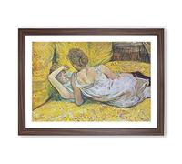 Abandonment by Henri De Toulouse-Lautrec Framed Print | A2 Walnut Framed Wall Art | Ready to Hang | Modern Nature Picture | Living Room Bedroom Lounge Office