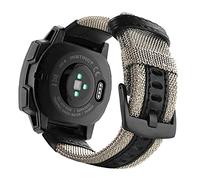 Abanen 22mm Nylon Military Style Watch Bands for Garmin Instinct 3 45mm/ 2 Solar, Woven Fabric Durable Wristband Strap for Instinct E 45mm/ Tactical/Tide/Esports (Khaki)
