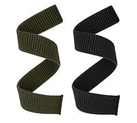 Abanen 26mm Nylon Hook and Loop Quick Dry Watch Band for Garmin Fenix 7X/6X/5X, Enduro, D2 Charlie/D2 Delta PX, Descent Mk1/Mk2, Tactix Delta/Charlie/Bravo, Quatix 3, Fenix 3/3 HR (Black Green)