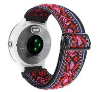 Abanen Elastic Watch Band for Garmin Venu 2 Plus/Venu Sq/Vivoactive 5, Embroidery Stretchy Loop Elastic Adjustable Wristband Strap for Vivoactive 3 / Vivomove Sport (Colorful)