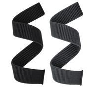 Abanen Hook and Loop Quick Dry 20mm Watch Band for Garmin Fenix 8 43mm / epix Pro 42mm / Fenix 7S / 6S /5S, Woven Nylon Ultralight Sport Wristband Strap for Instinct 2S / Instinct E 40mm (Black-Grey)