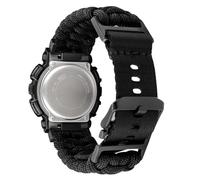 Abanen Nylon Braided Watch Band Paracord Strap with Adjustable Safety Buckle for Casio gshock DW-5600/8900, GA-100/GW-B5600/GB-5600 /GW-6900 (Black)