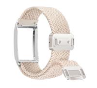 Abanen Premium Stretchy Nylon Breathable Replacement Band with Alloy Bumper for WHOOP 4.0, Elastic Wristband Adjustable with Magnetic Clasp for WHOOP 4 Activity Tracker (Starlight)