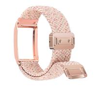 Abanen Premium Stretchy Nylon Breathable Replacement Band with Alloy Bumper for WHOOP 4.0, Elastic Wristband Adjustable with Magnetic Clasp for WHOOP 4 Activity Tracker (Pink)