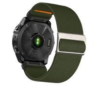 Abanen Quick Fit 26mm Elastic Nylon Soft Stretchy Loop Durable Watch Band for Garmin Fenix 8 51mm / Fenix 7X / Fenix 6X / Fenix 5X / Enduro/epix Pro 51mm / Tactix 7 Pro (Green)