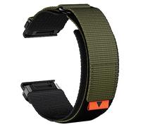 Abanen Rugged Nylon Quick Fit 22mm Watch Bands for Garmin Fenix 7 / Fenix 6 / Fenix 5 / EPIX Pro 47mm, Adjustable Weave Ballistic Nylon Webbing Wrist Band for Forerunner 955/965, MARQ (Green)