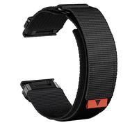 Abanen Rugged Nylon Quick Fit 22mm Watch Bands for Garmin Fenix 7 / Fenix 6 / Fenix 5 / EPIX Pro 47mm, Adjustable Weave Ballistic Nylon Webbing Wrist Band for Forerunner 955/965, MARQ, black, 22mm