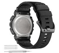 Abanen Rugged Nylon Watch Band for Casio gshock DW-5600/8900, Adjustable Sports Wrist Strap for GA-100/GW-B5600/GB-5600 /GW-6900 (Black)