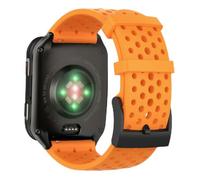 Abanen Soft Silicone Watch Band for Garmin Venu X1, 24mm Sport Breathable Wrist Strap with Secure Stainless Steel Buckle Compatible with Venu X1 (Orange)