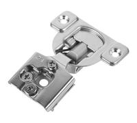 Abaodam 1/2' Stainless Steel Cabinet Hinges for Kitchen Cabinets with Seamless Look and Durability, Silver Full Overlay Self-Closing Hinges for Furniture Doors