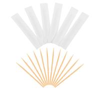 Abaodam 1 Box Bamboo Toothpicks Paper Wrapped Single Ended Fruit Picks Simple and Elegant Design White Appetite Enhancer for Food Presentation and On-the-go Use