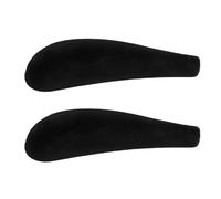 Abaodam 1 Pair Black Padded Clothes Hangers Shoulder Pads with Thickened and Widened Design, Flocking Material to Maintain Garments Shape and Protect Coats from Losing Form, for Wardrobe