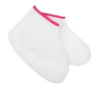 Abaodam 1 Pair Paraffin Refills Liners Foot Covers with Hook-and-loop Closure Cotton and Polyester Material Keep Feet Warm for Wax Therapy