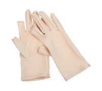 Abaodam 1 Pair Riding Gloves Manicure Gloves Thin Breathable Cloth Sweat Absorption Highly Flexible Material for Women UV Sun Protection During Riding and Nail Art