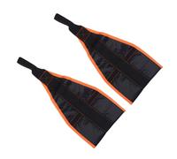 Abaodam 1 Pair Thicken Nylon Ab Hanging Straps for Pull Up and Abdominal Training Suitable for Door Bars and Multi Gym Systems Orange and Black