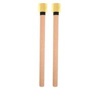 Abaodam 1 Pair Wooden Handle Bass Drum Mallets with Rubber Tips - Silent Practice Drumsticks for Jazz Concert Bands - Noise Reduction Soft Tip Drumsticks for Beginner Drummers