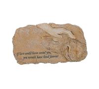 Abaodam 1 PC Resin Dog Memorial Statue Pet Grave Marker Touching Tribute Sculpture for Garden Durable Figurine with Photo Slot Healing Remembrance for Lost Pets
