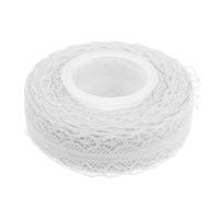 Abaodam 1 Roll Lace Ribbon Wrapping Ribbon Cuttable Length Versatile Use Elegant Design Intricate Lace Pattern White for Birthdays Present Wrapping