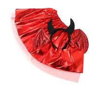 Abaodam 1 Set Bat Horn Headband and Skirt Costume Accessory for Halloween Parties Eye Catching Devil Cosplay Hair Accessories for Comfortable and Versatile Halloween Costume Set