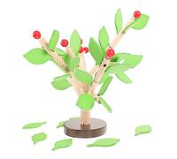 Abaodam 1 Set Creative Wooden Tree Building DIY Handcraft Educational Develops Imagination and Motor Skills Developmental for Early Learning Green