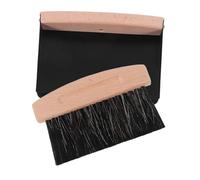Abaodam 1 Set Desktop Mini Broom and Dustpan Set Compact Handheld Cleaning Kit Portable Hand Broom and Metal Dustpan Set for Table Bookshelf
