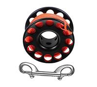 Abaodam 1 Set Diving Spool Reel Black Durable Guide Line for Scuba Diving with Snap Clip Underwater Signal Buoy Reel for Snorkeling and Freediving for Safety and Navigation