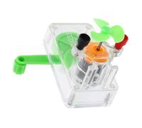 Abaodam 1 Set DIY Hand Crank Generator Kit for Interactive Science Experiment Model for Indoor Outdoor Learning Teaches Energy Conversion Physics Principles Fosters Creativity and
