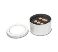 Abaodam 1 Set Durable Copper Guitar Bridge Pins for Acoustic Folk Guitars Improved Sound Sustain with Iron Storage Box Easy to Carry Compatible with Various Models