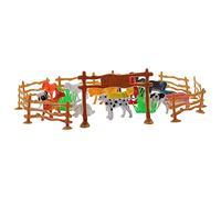 Abaodam 1 Set Farm Animal Figurines Set Cognitive for Play Farm Decor DIY Assembly for Hands Learning for Micro Landscape Garden Decoration