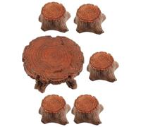 Abaodam 1 Set Mini Furniture Fairy Garden Accessories Tree Stump