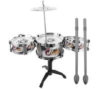 Abaodam 1 Set Mini Jazz Drum Set Realistic Musical Instruments for Durable Portable for Parent Bonding and Interactive Play for Cultivating Rhythm Skills