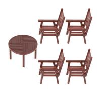 Abaodam 1 Set Miniature Table and Chair Set Scale Dollhouse Furniture Accessories Lifelike Model for Architectural Presentations and Creative Projects Realistic Aesthetics and Meticulous
