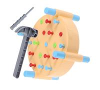 Abaodam 1 Set Montessori Hammer Colorful Interactive Pounding Game for Early Learning Hand Eye Coordination Basic Math Skills Development