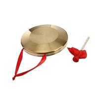 Abaodam 1 Set of Hand Gong Cymbal Red Traditional Chinese Percussion for Company Openings Festivals and Events
