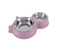 Abaodam 1 Set Pet Feeding Double Bowl Sturdy Pet Bowl Cats Cat Dishes Pet Feeder Feeding Bowl Kitten Food Feeder Indoor Raised Cat Food Bowl Bowls Cat Bowl Water Feeder Stainless Steel