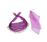 Abaodam 1 Set Porch Goose Costume Kit Breathable Belly Dancing Outfit with Headscarf Hip Scarf for Parties Comfortable Wear Freedom to Move for Pet Dress Up