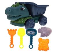 Abaodam 1 Set Portable Dinosaur Sand for Beach Engineering Truck Playset Safe Digging Tools for Outdoor Fun for Summer Activities and Sand Play Random Color