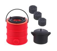 Abaodam 1 Set Scale Miniature Coal Stove Model Compact Dollhouse Accessories with Intricate Detailing Portable Design and Authentic Look for Mini House Displays
