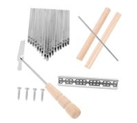 Abaodam 1 Set Tone Kalimba Accessory DIY Craft Thumb Piano Bridge Keys Tuning for Beginners Music Lovers Assemble Your Own Thumb Piano