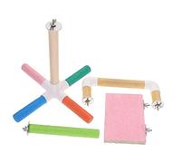 Abaodam 1 Set Wear Resistant Parrot Perch Bird Accessory for Chewing and Playing for Parakeets and Budgies Engaging Bird for Healthy Fun