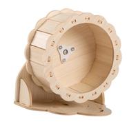 Abaodam 1 set Wooden Hamster Exercise Wheel Silent Running Wheel Cloud Stand for Small Pets Pet Running for Hamsters Gerbils Squirrels Hedgehogs Fun Engaging Activity