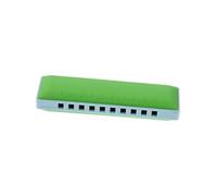 Abaodam 10-hole Abs Harmonica 20-tone Blues Musical Instrument for Beginners and Children with Carrying Case, Green and Light Blue Harmonica Toy for Music Learning