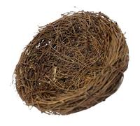 Abaodam 10-Inch Large Outdoor Rattan Bird Nest Handmade Decorative Bird Nest Model for Garden and Birdcage Accessories Natural Woven Ornament for Photography and DIY Craft