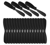 Abaodam 10 Pairs RC Propellers 46mm Micro Drone Blades - 0.75mm Shaft Hole 2-Vane CW CCW Props Replacement for 6mm 7mm Coreless Motor Quadcopter DIY Toy Plane Parts (Black)