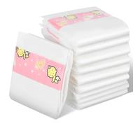 Abaodam 10 Pcs Baby Doll Nappies for 18 Inch Reborn Dolls, Reusable Diapers Accessories for Pretend Parenting Play, Nursery Changing Underwear Set