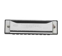 Abaodam 10 Pcs Harmonica for Beginners Portable 10 Holes 20 Tones Silver Abs Metal Musical Instrument Educational Toy for Toddlers Birthday Christmas