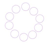 Abaodam 10 Pcs Soft Silicone Bracelets Extremely Stretchy Jelly Wristbands for Versatile Hair Ropes Party Accessories Comfortable Lightweight for Festivals Birthdays and Retro Theme Events