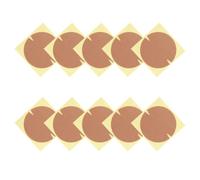 Abaodam 10 Sheets Adhesive Heel Care Pads Heel Sticker, Cotton and Elastic Fibre, Arc-Shaped, Khaki, 10 Sheets, Pressure Relief, Breathable, Waterproof, for Office and Dates