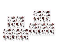 Abaodam 10 Sheets Halloween Spider Window Stickers PVC Halloween Decal Party Decorations Easy to Apply and Remove Without Sticky Residue for Window Party Random Color