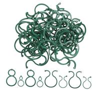 Abaodam 100 Pcs Garden Plant Support Clips for Tomatoes and Vines Plastic Flower and Climbing Plant Clamps Easy to Use Buckle Design for Securing Stems and Enhancing Growth in Home and